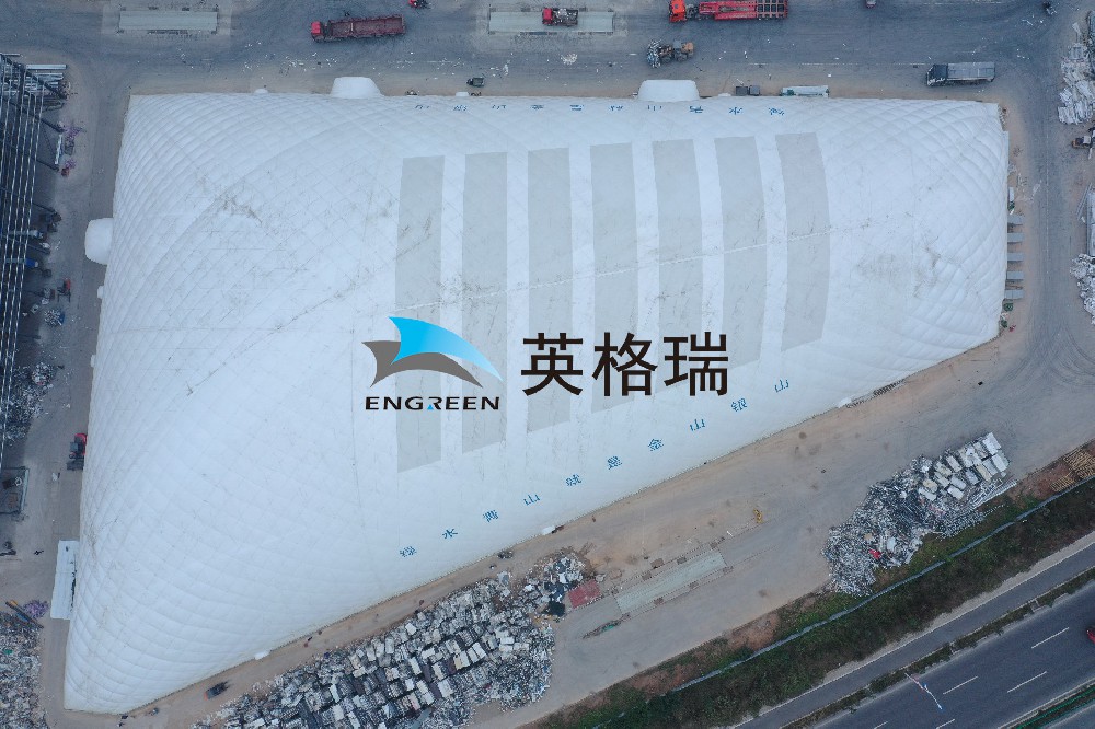 施工場地呈多邊形能使用氣膜覆蓋嗎？